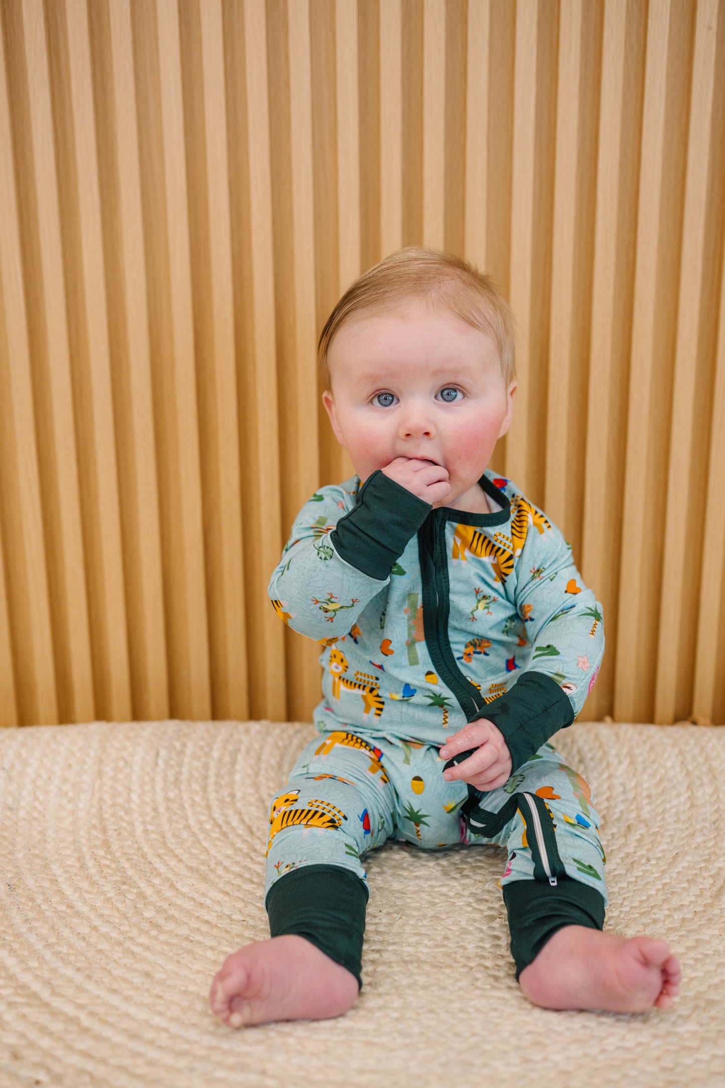 Eli's Rainforest Pajama Romper