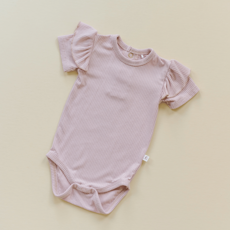 Luna Luz Ballerina Ruffle Sleeve Onesie