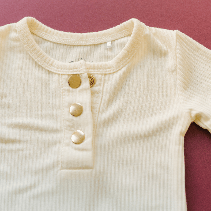Luna Luz Cream Jogger Set - Snaps
