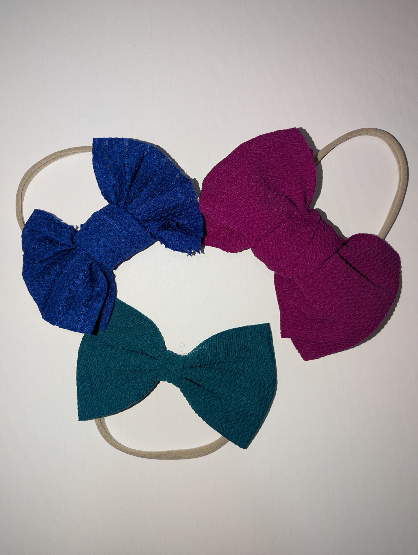 3-Pack Bows - Green/Purple/Blue