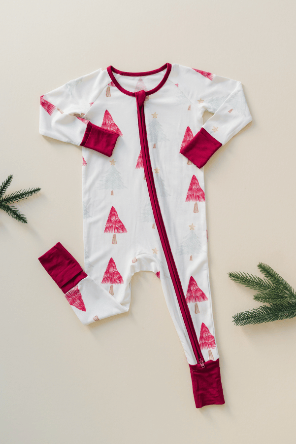 Luna Luz 2023 Holiday Christmas Romper Baby Pajamas