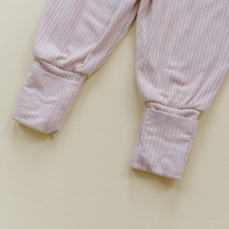 Luna Luz Ballerina Jogger Pants - Fold-Over Mittens at Ankles