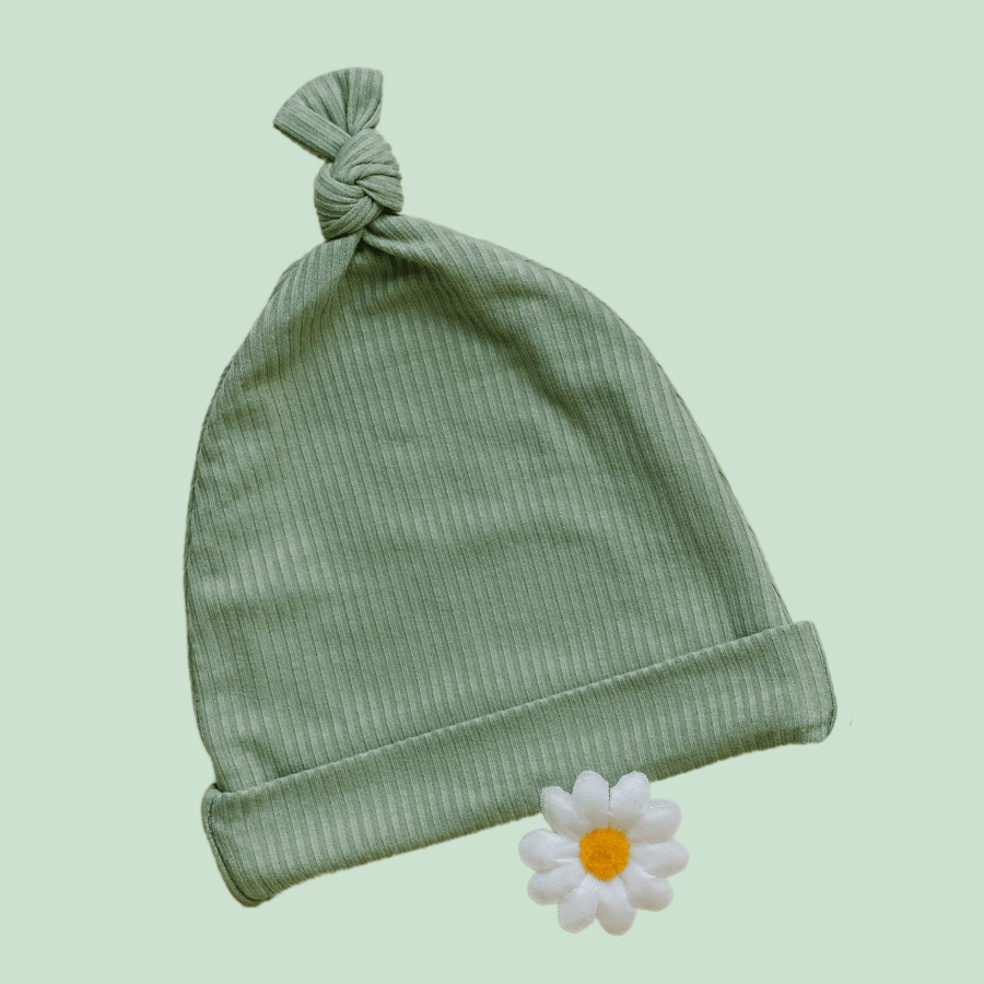 Luna Luz Fern Bamboo Newborn Beanie