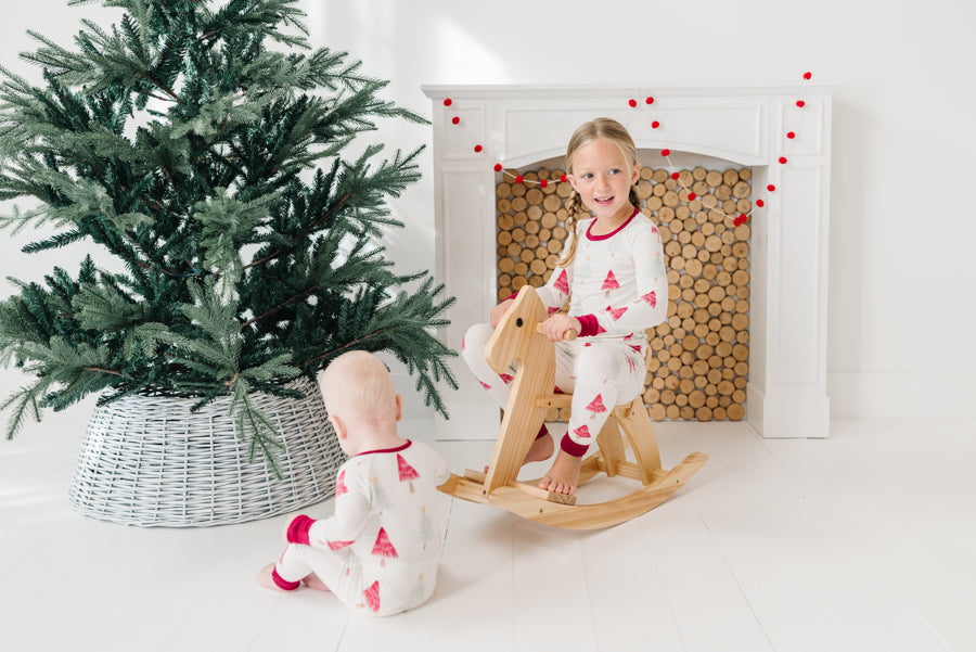 Luna Luz 2023 Two-Piece Holiday Christmas Pajamas and Romper